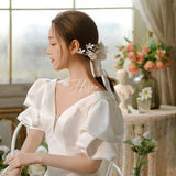 French Flower Hair Band Set Bridal Headdress Women Hair Wear Ornament