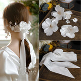 French Flower Hair Band Set Bridal Headdress Women Hair Wear Ornament