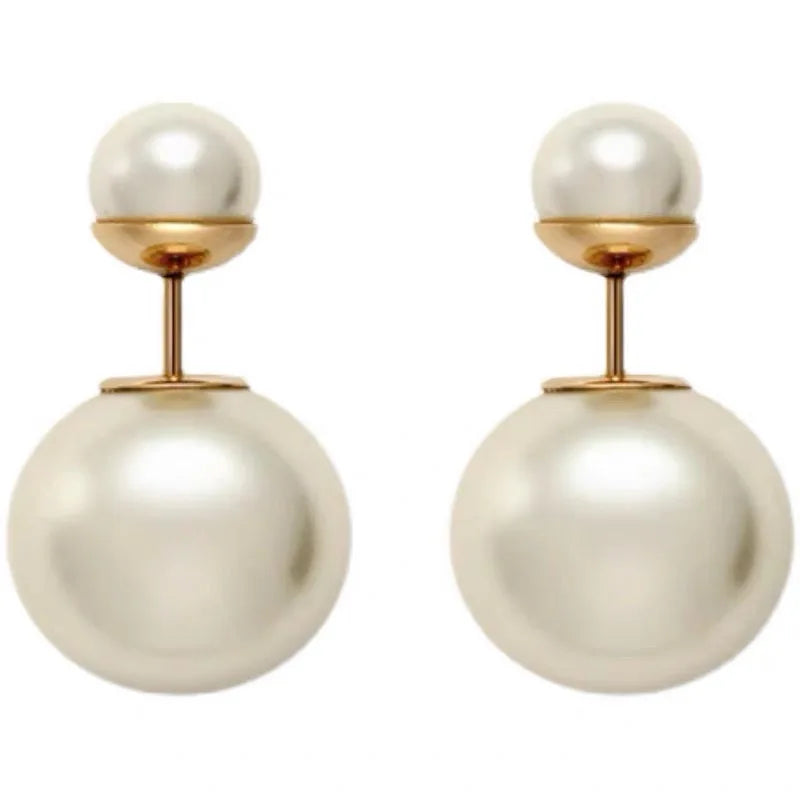 French Pearl Earrings for Women, Versatile and High-End