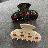 French Cherry Rhinestone Hair Clip