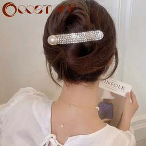 French-style Silver Hairpin Duckbill Clip Headdress Hair Accessories