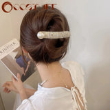 French-style Silver Hairpin Duckbill Clip Headdress Hair Accessories