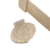 French Rhinestone Shell Hair Clip Acetic Acid Curly Hair Claw Headdress