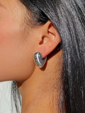 French Vintage Heart Stud Earrings