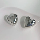 French Vintage Heart Stud Earrings