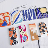 Acrylic Embossed Printing Earrings Charms 30pcs