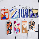 Acrylic Embossed Printing Earrings Charms 30pcs