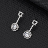 Micro-set Zirconia S925 Sterling Silver Drops Earrings