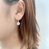 Micro-set Zirconia S925 Sterling Silver Drops Earrings