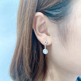 Micro-set Zirconia S925 Sterling Silver Drops Earrings