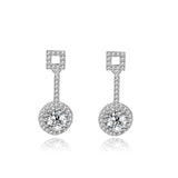 Micro-set Zirconia S925 Sterling Silver Drops Earrings