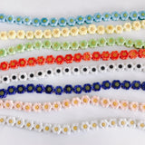 Sunflower Smiley Face Ceramic Beads for DIY Jewelry Making