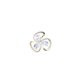 Lovely Flower Cubic Zirconia Brooches for Women Men Suit Dress Lapel Pins