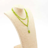 Natural Olive Chalcedony 6mm 108 Beads Bracelet Female Girls Healing Necklace
