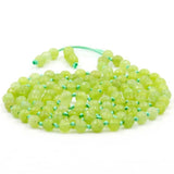 Natural Olive Chalcedony 6mm 108 Beads Bracelet Female Girls Healing Necklace