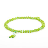 Natural Olive Chalcedony 6mm 108 Beads Bracelet Female Girls Healing Necklace