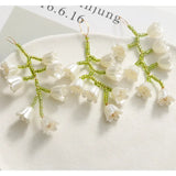 10pcs Fresh Pearl Beading Charms for DIY Girls Earrings 60*35mm