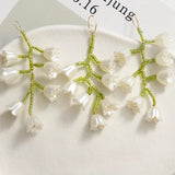 10pcs Fresh Pearl Beading Charms for DIY Girls Earrings 60*35mm