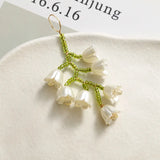 10pcs Fresh Pearl Beading Charms for DIY Girls Earrings 60*35mm