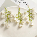 10pcs Fresh Pearl Beading Charms for DIY Girls Earrings 60*35mm