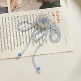 Crochet Glass Crystal Rhinestone Flower Charms for Jewelry Making