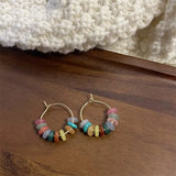 Colorful Beaded Tassel Earrings Water Pearl Earrings Women Ear Jewelry