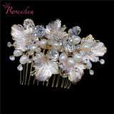 Freshwater Pearl Bridal Comb Crystal Rhinestone Hair Accessory