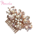 Freshwater Pearl Bridal Comb Crystal Rhinestone Hair Accessory