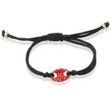 Fresh Water Pearl Clay Bohemian Rope Bracelet with Name Charm