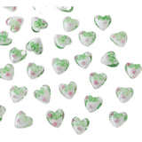 Transparent Love Glass Beads Straight Hole Diy Hand-beaded
