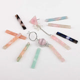 Geometric Strip Pendant Ear Stud Earrings
