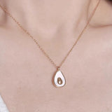 Gold-Plated Avocado Pendant Necklace