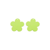 Irregular Triangle Flower Alloy Pendant for DIY Earrings