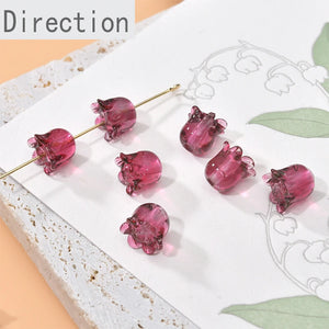 Lily of the Valley Petals Glass Beads DIY Earrings Bracelet Necklace Material