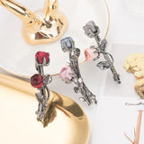 Rose Flower Elastic Hairpin for Women