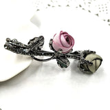 Rose Flower Elastic Hairpin for Women