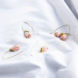 Fresh Petal Tulip Flower Hair Accessories DIY Jewelry Earrings