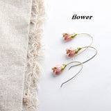 Fresh Petal Tulip Flower Hair Accessories DIY Jewelry Earrings