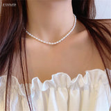 Freshwater Pearl Necklace Retro Natural Pearl Women Necklace