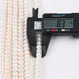 AAA/AAAA Freshwater Button Pearl Beads Strand 8-9mm/9-10mm