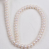 AAA/AAAA Freshwater Button Pearl Beads Strand 8-9mm/9-10mm
