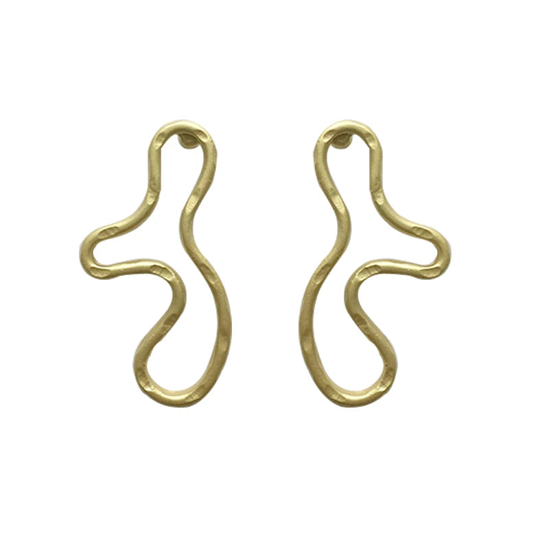 Freshwater Baroque Pearl Earrings Geometric Earings Jewelry