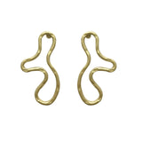 Freshwater Baroque Pearl Earrings Geometric Earings Jewelry