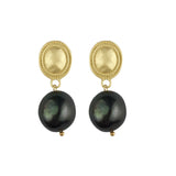 Baroque Pearl Earrings Golden Boho Pearls Jewelry for Women