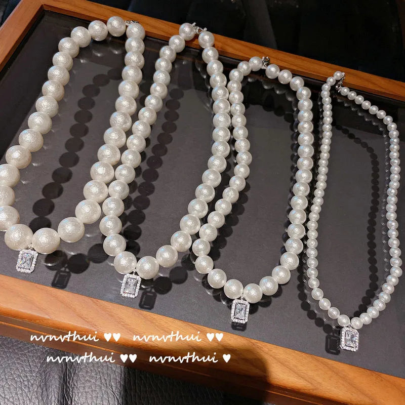 Baroque Pearl Choker Necklace Vintage Jewelry for Girls
