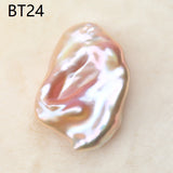 Freshwater XL Baroque Pearl Beads Natural Colorful Glare Petal DIY Pendant