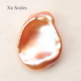 Freshwater XL Baroque Pearl Beads Natural Colorful Glare Petal DIY Pendant