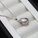 Freshwater Pearl Pendant 925 Silver Necklace