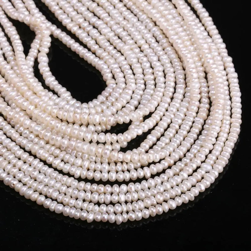 Freshwater Oval Pearl Loose Beads 2.5-3 Mm DIY Jewelry Accessory