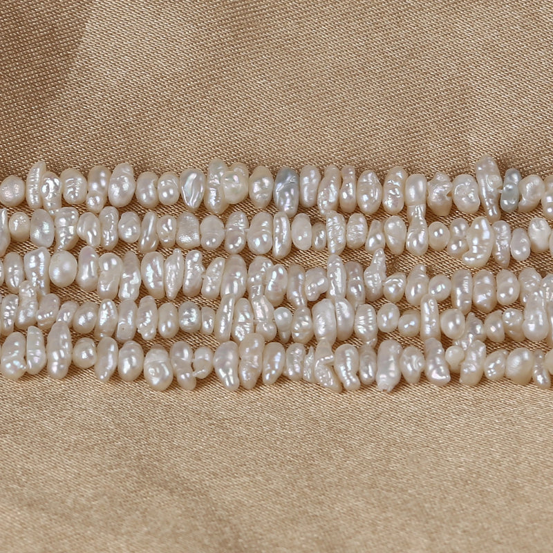Mini Freshwater Keshi Pearl Necklace 2-3mm